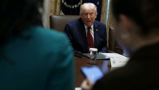 US President Donald Trump in Washington DC, on 8 December 2025. © Alex Wong/Getty Images via AFP